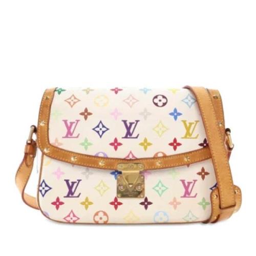 Pre-owned Canvas shoulder-bags Louis Vuitton Vintage , White , Dames