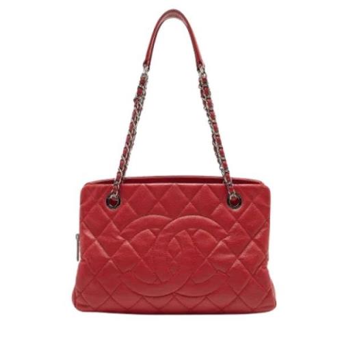 Pre-owned Leather chanel-bags Chanel Vintage , Red , Dames