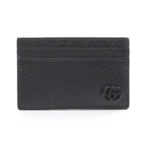 Pre-owned Leather wallets Gucci Vintage , Black , Dames