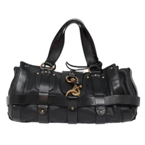 Pre-owned Leather handbags Chloé Pre-owned , Black , Dames