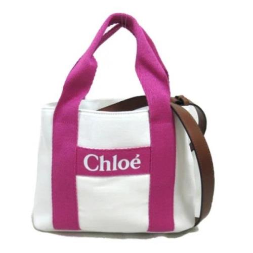 Pre-owned Cotton shoulder-bags Chloé Pre-owned , White , Dames