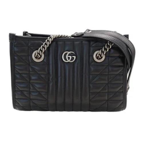 Pre-owned Leather gucci-bags Gucci Vintage , Black , Dames