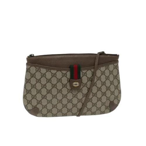 Pre-owned Canvas gucci-bags Gucci Vintage , Beige , Dames