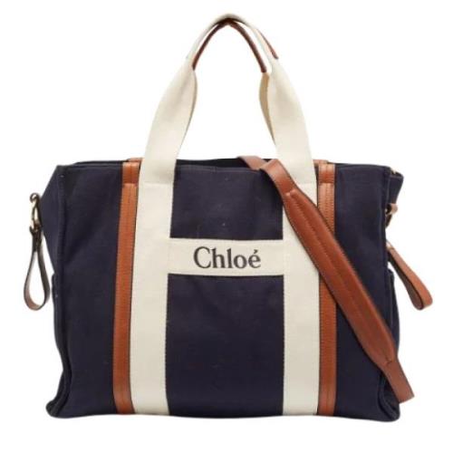 Pre-owned Canvas totes Chloé Pre-owned , Blue , Dames