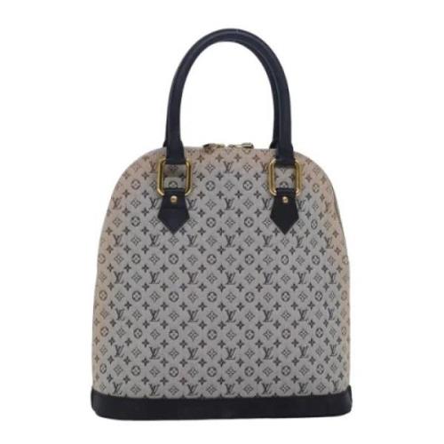 Pre-owned Canvas handbags Louis Vuitton Vintage , Black , Dames