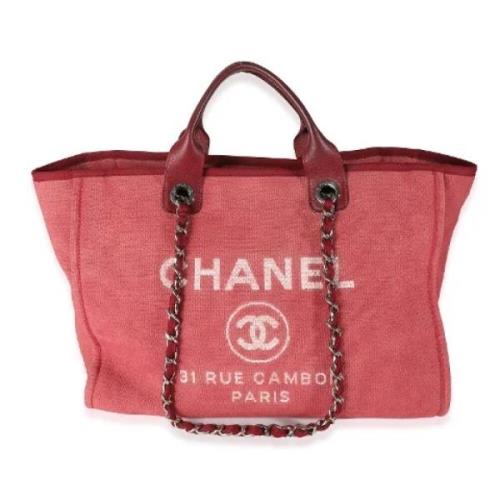 Pre-owned Canvas chanel-bags Chanel Vintage , Red , Dames