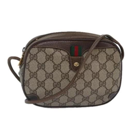 Pre-owned Canvas gucci-bags Gucci Vintage , Beige , Dames