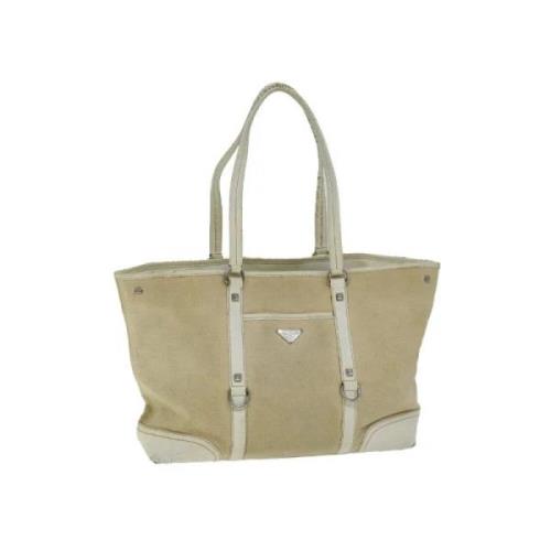 Pre-owned Cotton prada-bags Prada Vintage , Beige , Dames