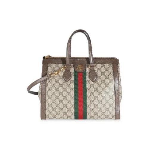 Pre-owned Canvas gucci-bags Gucci Vintage , Beige , Dames