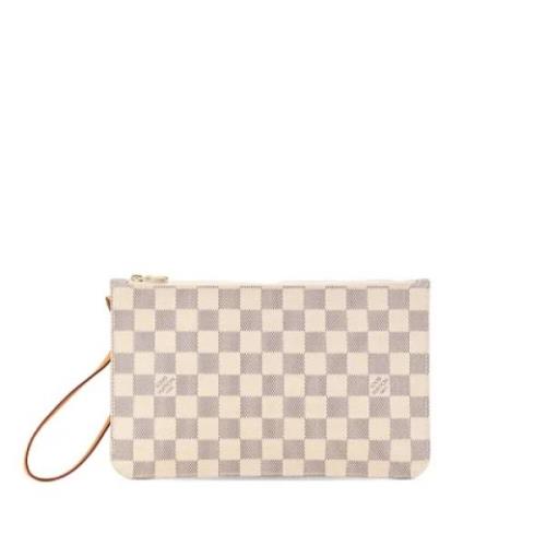 Pre-owned Canvas wallets Louis Vuitton Vintage , White , Dames