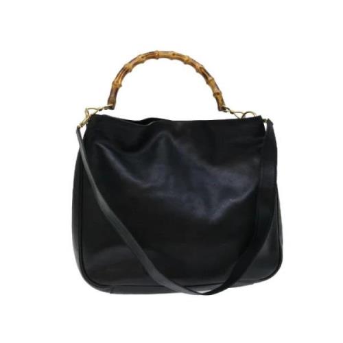 Pre-owned Leather gucci-bags Gucci Vintage , Black , Dames