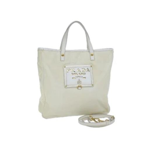 Pre-owned Nylon prada-bags Prada Vintage , White , Dames