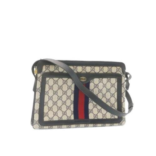 Pre-owned Canvas gucci-bags Gucci Vintage , Blue , Dames