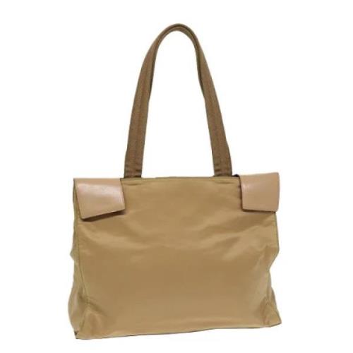 Pre-owned Leather prada-bags Prada Vintage , Beige , Dames