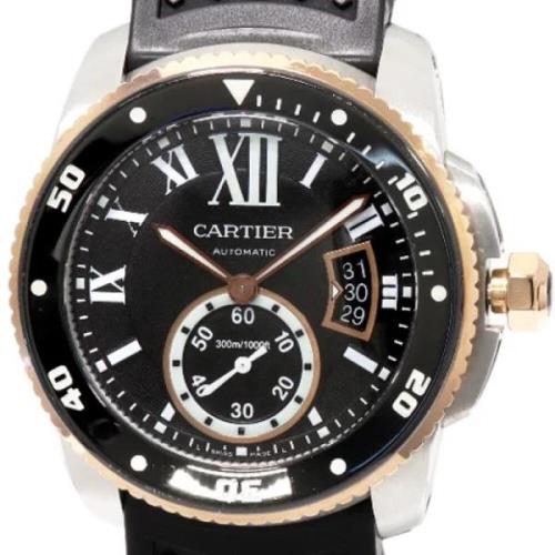 Pre-owned Metal watches Cartier Vintage , Black , Heren