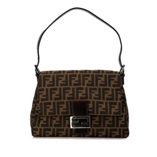 Pre-owned Leather fendi-bags Fendi Vintage , Brown , Dames