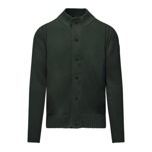 Hoge hals Cardigan BomBoogie , Green , Heren