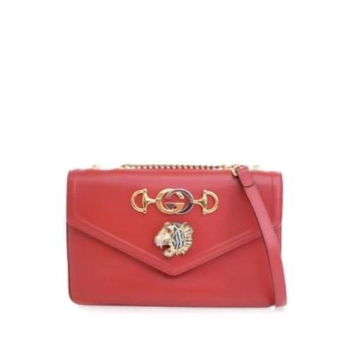 Pre-owned Leather shoulder-bags Gucci Vintage , Red , Dames