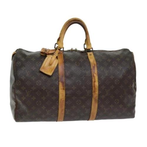 Pre-owned Canvas louis-vuitton-bags Louis Vuitton Vintage , Brown , Da...