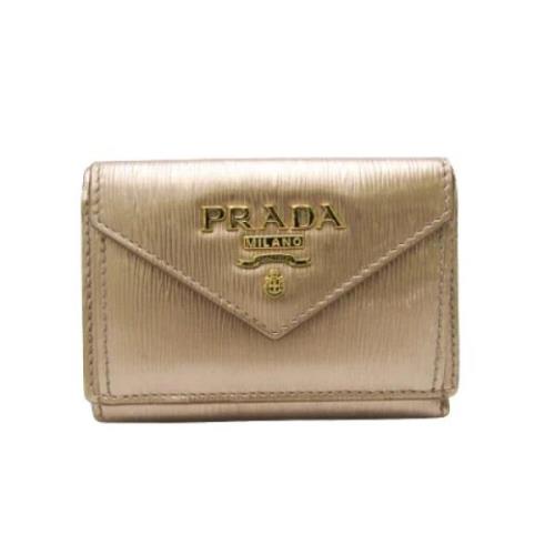 Pre-owned Leather wallets Prada Vintage , Pink , Dames