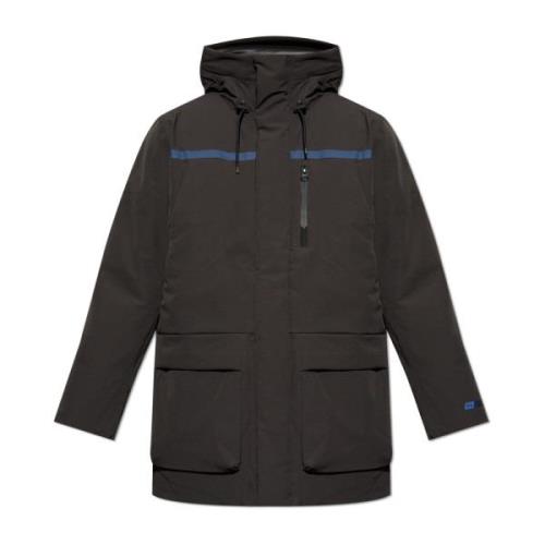 Gewatteerde jas met capuchon PS By Paul Smith , Black , Heren