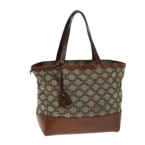 Pre-owned Canvas celine-bags Celine Vintage , Brown , Dames