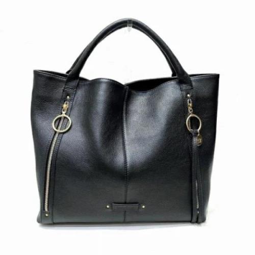 Pre-owned Leather totes Chloé Pre-owned , Black , Dames