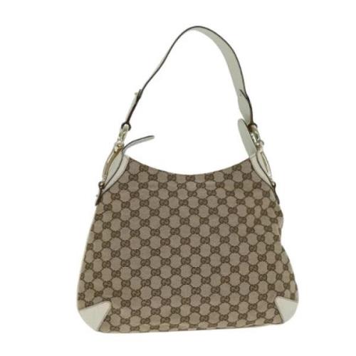 Pre-owned Canvas gucci-bags Gucci Vintage , Beige , Dames