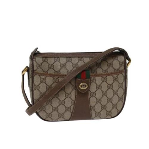 Pre-owned Canvas gucci-bags Gucci Vintage , Brown , Dames