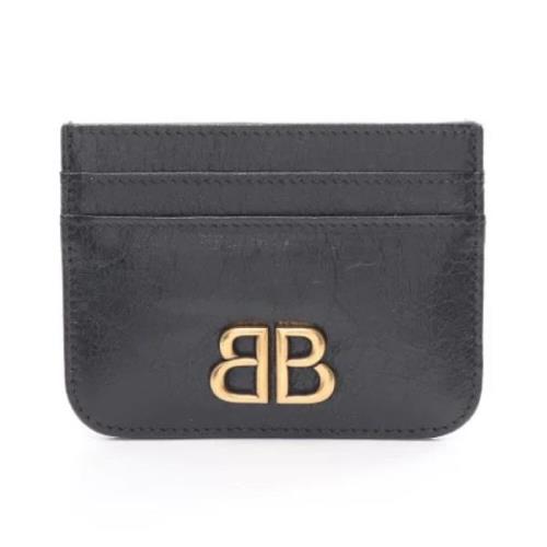 Pre-owned Leather wallets Balenciaga Vintage , Black , Unisex