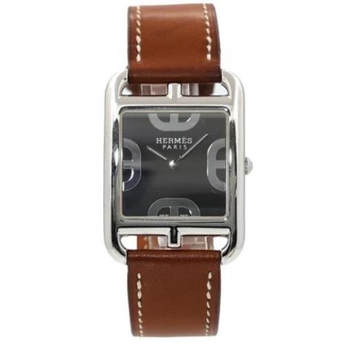 Pre-owned Stainless Steel watches Hermès Vintage , Black , Heren