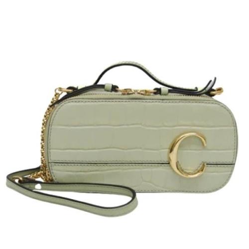 Pre-owned Leather crossbody-bags Chloé Pre-owned , Green , Dames