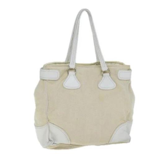 Pre-owned Leather prada-bags Prada Vintage , Beige , Dames