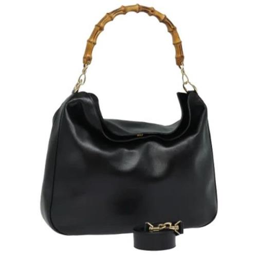 Pre-owned Leather gucci-bags Gucci Vintage , Black , Dames