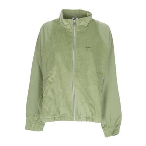 Ribfluwelen Fleece Jas met Air Logo Nike , Green , Dames