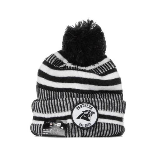 Sportieve Pom Pom Herenmuts in Zwart/Wit New Era , Black , Heren