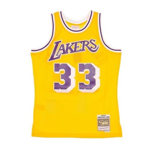 Kareem Abdul Jabbar Basketball Tank Top Mitchell & Ness , Yellow , Her...