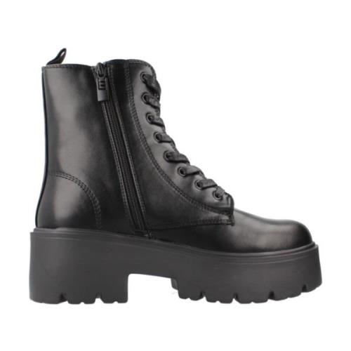 Stijlvolle Veterschoenen voor Vrouwen Mtng , Black , Dames