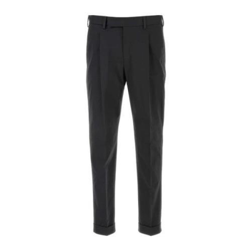 Stretch Katoen Houtskool Broek PT Torino , Gray , Heren