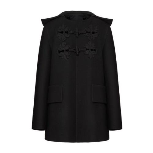 Zwarte Parka Jas voor Vrouwen Valentino Garavani , Black , Dames