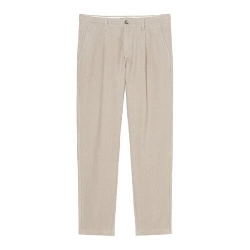 Corduroy broek model Osby plooien toelopend Marc O'Polo , Gray , Heren