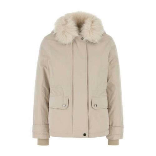 Arctische donsjas in zand katoenmix Woolrich , Beige , Dames