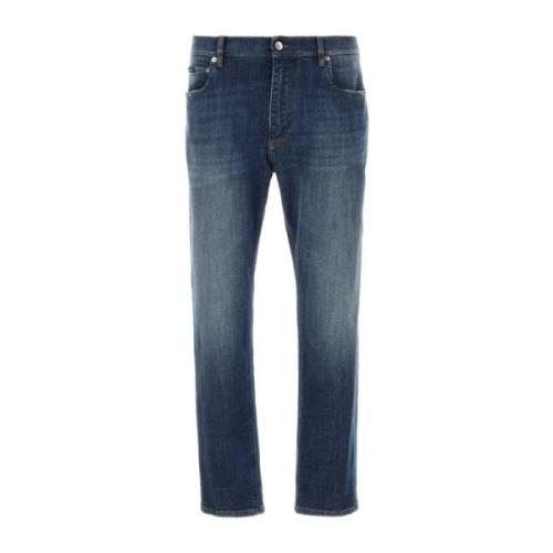 Stretch Denim Jeans Dolce & Gabbana , Blue , Heren