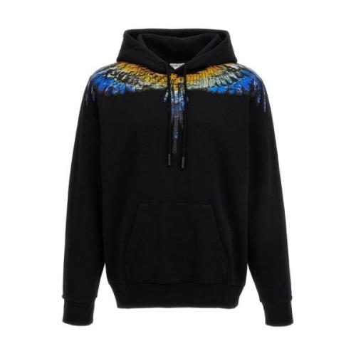 Blauwe Wings Hoodie Marcelo Burlon , Black , Heren