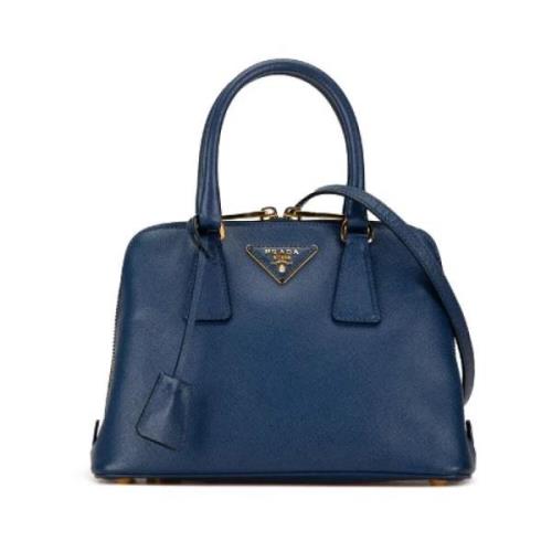 Pre-owned Leather prada-bags Prada Vintage , Blue , Dames