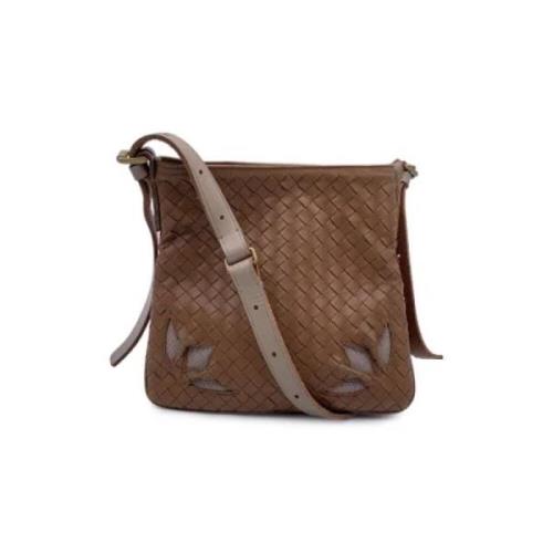 Pre-owned Leather shoulder-bags Bottega Veneta Vintage , Brown , Dames