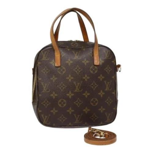 Pre-owned Canvas handbags Louis Vuitton Vintage , Brown , Dames