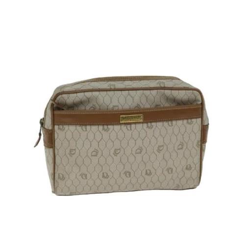 Pre-owned Leather dior-bags Dior Vintage , Beige , Dames