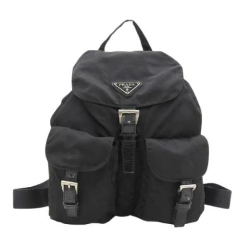 Pre-owned Nylon backpacks Prada Vintage , Black , Dames