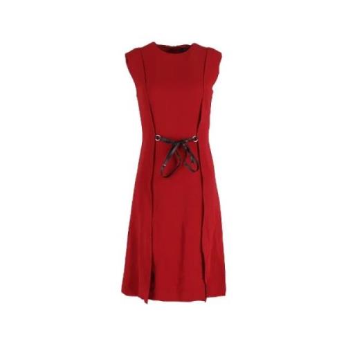 Pre-owned Fabric dresses Louis Vuitton Vintage , Red , Dames